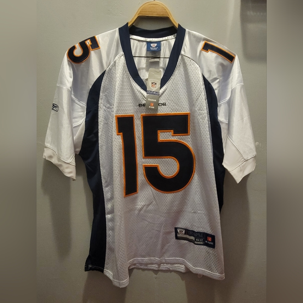 Authentic Reebok Denver Broncos Tim Tebow #15 On Field  Stitched Jersey SZ 52